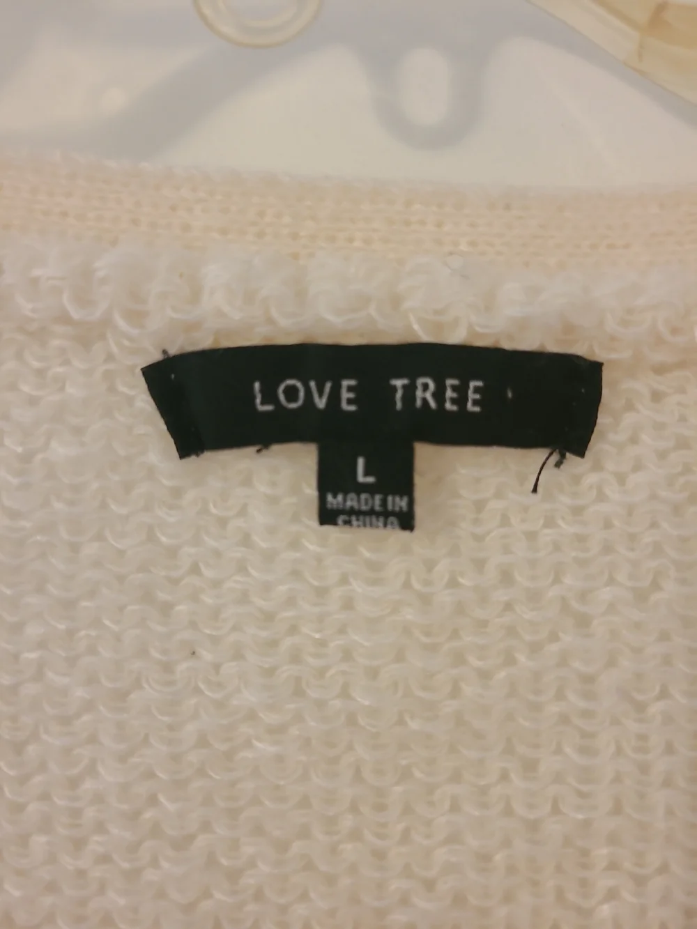 Love Tree Rose Cropped Cardigan Sweater Cream Coquette Grandmacore Dollet Boho